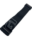 G1 Goggle strap 2MM BLACKED OUT - WHT LOGO