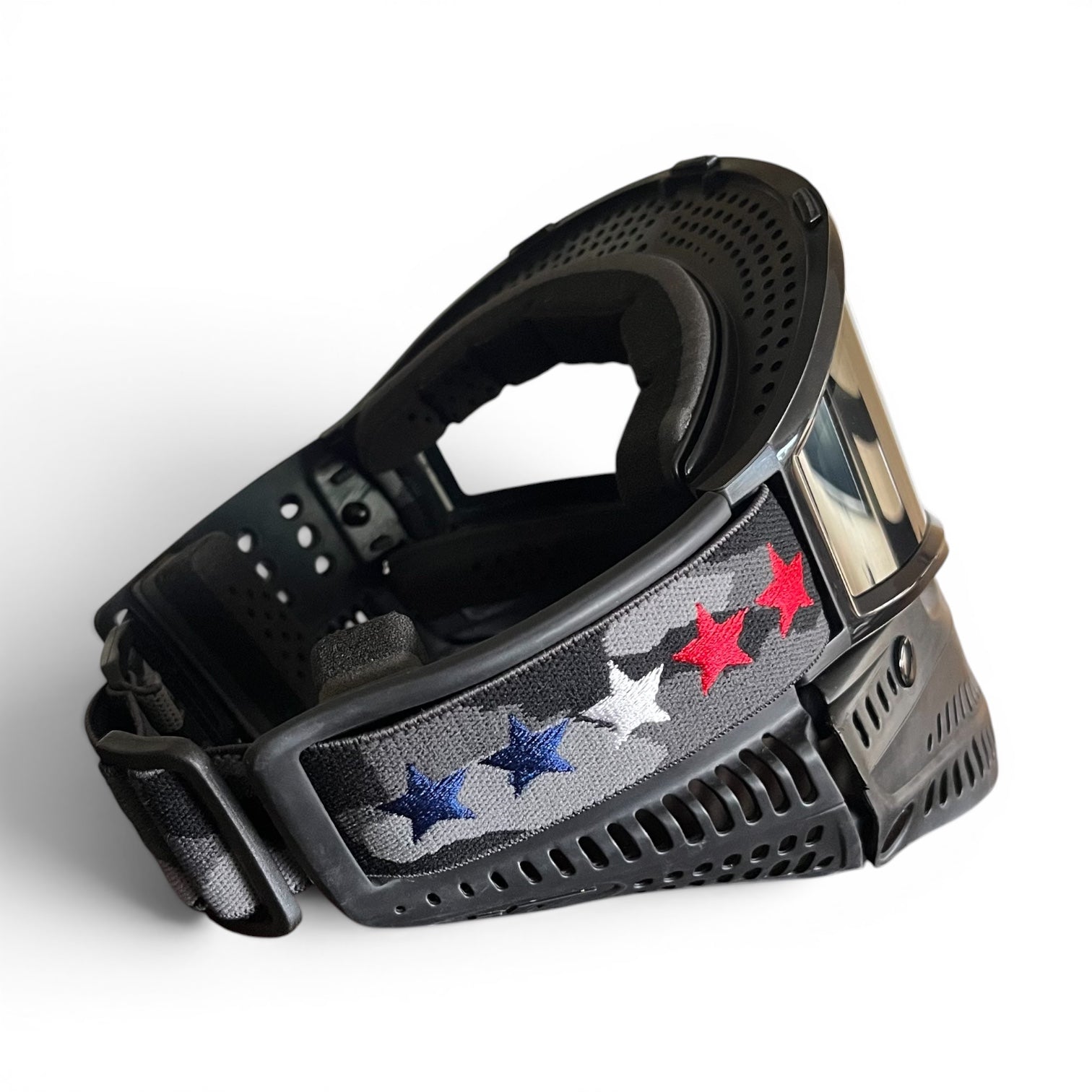 G1 Goggle strap BLK &amp; WHT CAMO USA