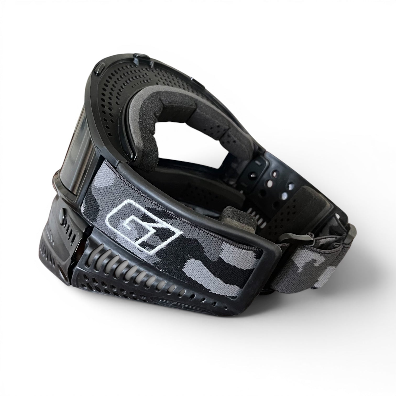G1 Goggle strap BLK &amp; WHT CAMO USA
